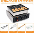 PuffCraft Pro 25-Hole Electric Dutch Pancake Baker - 1 Set Standard Pack