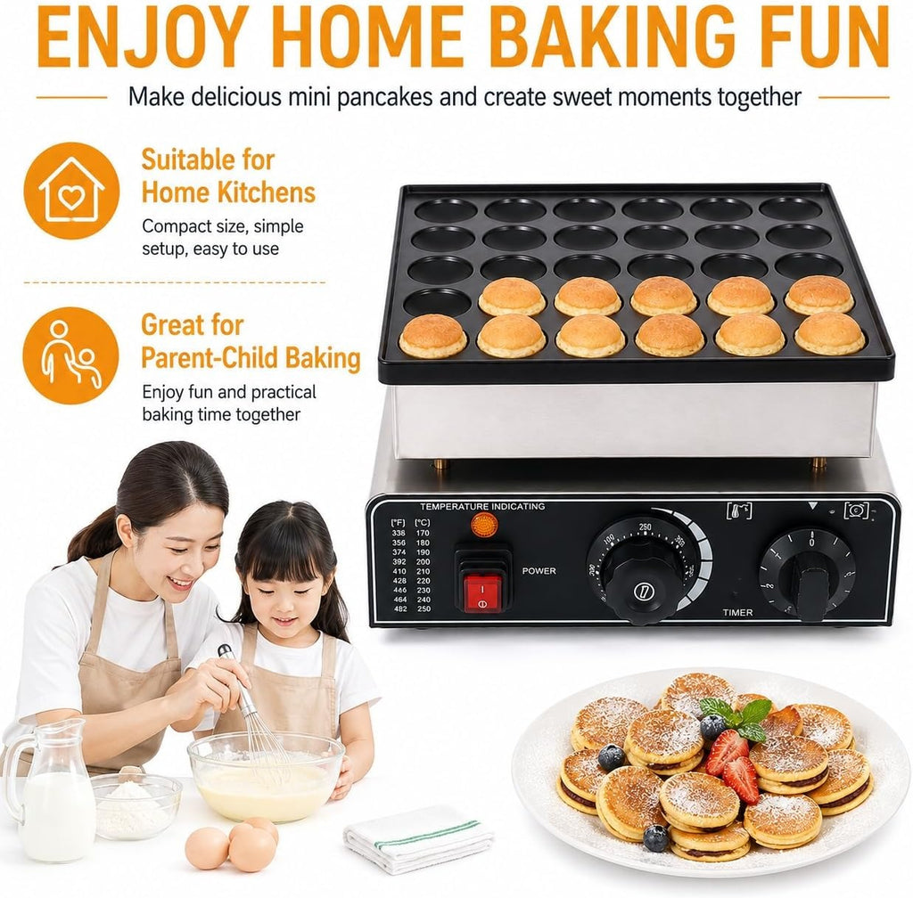 25-Hole Teflon Non-Stick Baking Plate Detail