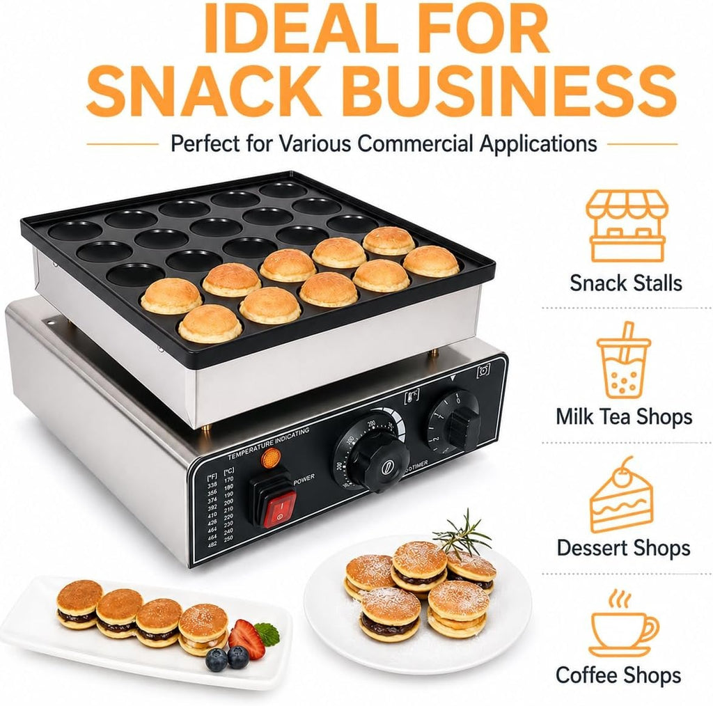 Multicuisine Capabilities - Poffertjes, Takoyaki & Dorayaki