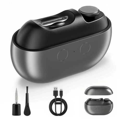 Electric Nail Clipper and Toenail Trimmer with Built-In Shaving Collector