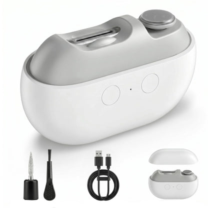 Electric Nail Clipper and Toenail Trimmer with Built-In Shaving Collector